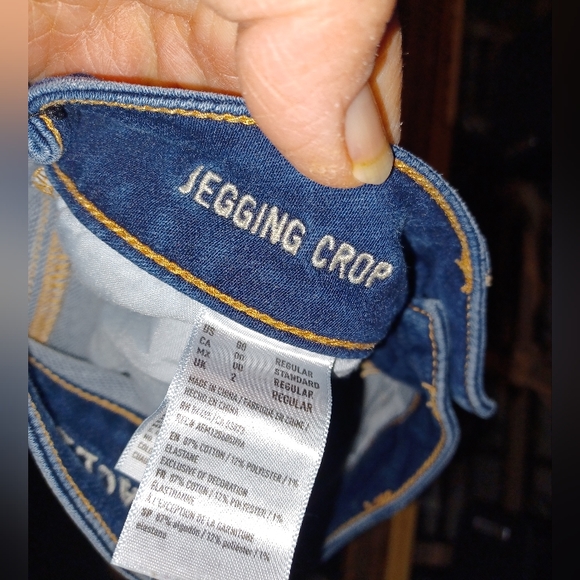 American Eagle super stretch Jegging crop denim jeans size 00 - Picture 4 of 4
